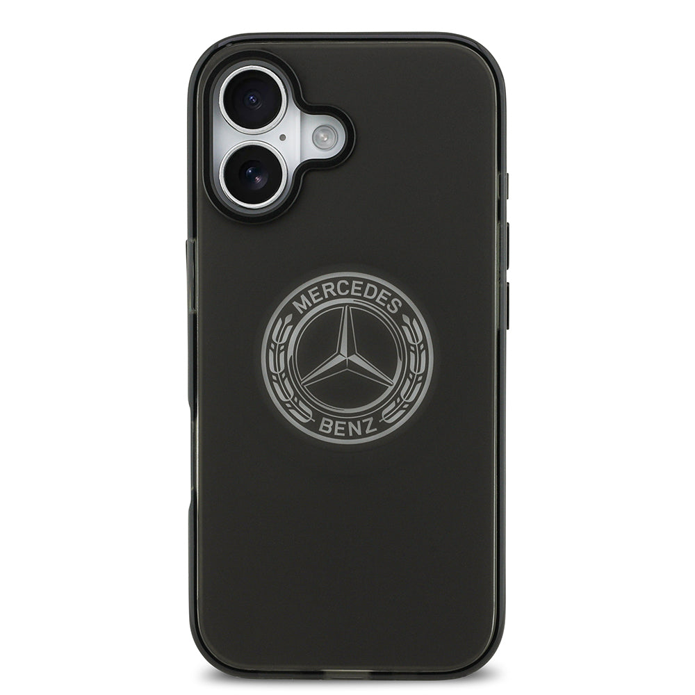 Mercedes Benz iPhone 17 Orjinal Lisanslı M-safe Şarj Özellikli Buzlu PC Nostaljik Yıldız Dizayn Kılıf