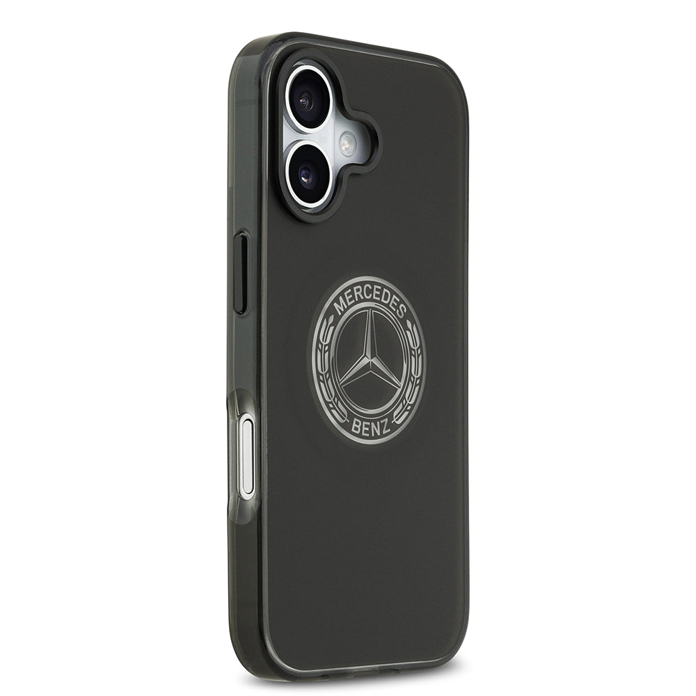 Mercedes Benz iPhone 17 Orjinal Lisanslı M-safe Şarj Özellikli Buzlu PC Nostaljik Yıldız Dizayn Kılıf