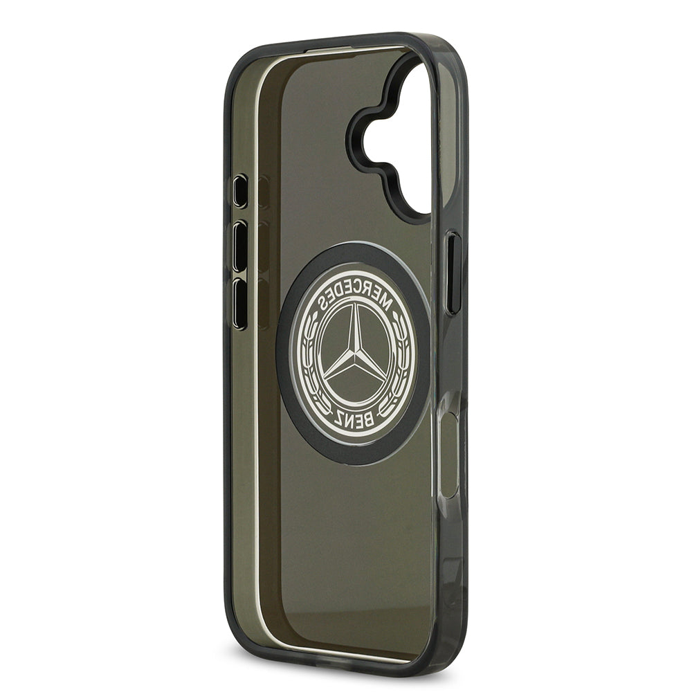 Mercedes Benz iPhone 17 Orjinal Lisanslı M-safe Şarj Özellikli Buzlu PC Nostaljik Yıldız Dizayn Kılıf