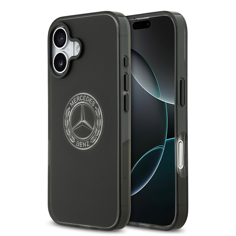 Mercedes Benz iPhone 17 Orjinal Lisanslı M-safe Şarj Özellikli Buzlu PC Nostaljik Yıldız Dizayn Kılıf