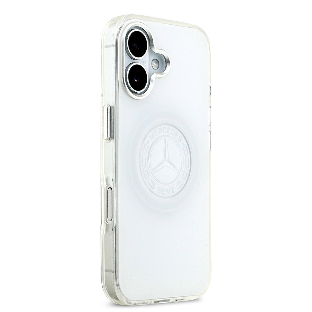 Mercedes Benz iPhone 17 Orjinal Lisanslı M-safe Şarj Özellikli Buzlu PC Nostaljik Yıldız Dizayn Kılıf