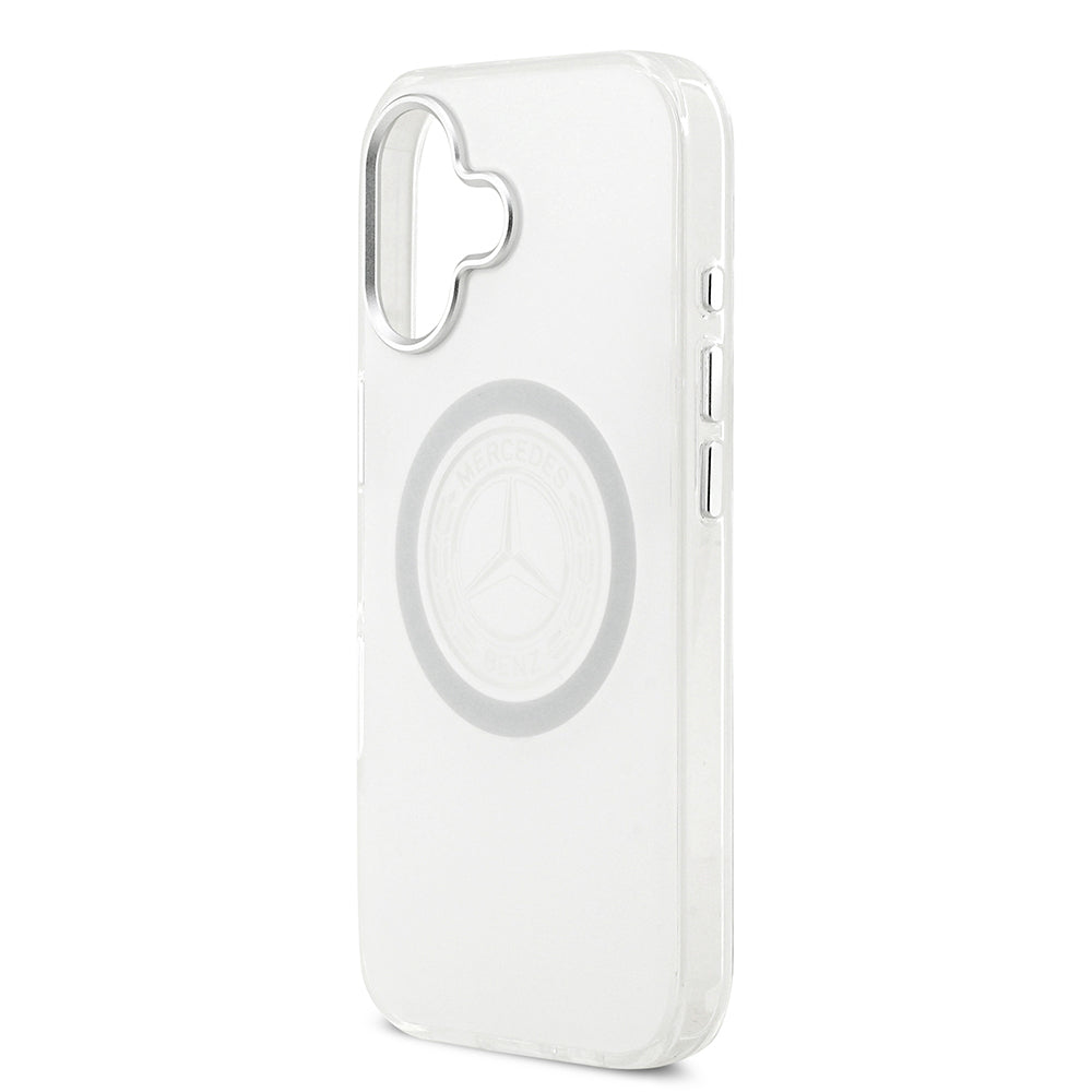 Mercedes Benz iPhone 17 Orjinal Lisanslı M-safe Şarj Özellikli Buzlu PC Nostaljik Yıldız Dizayn Kılıf
