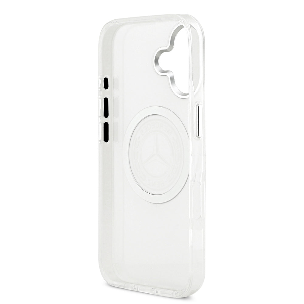 Mercedes Benz iPhone 17 Orjinal Lisanslı M-safe Şarj Özellikli Buzlu PC Nostaljik Yıldız Dizayn Kılıf