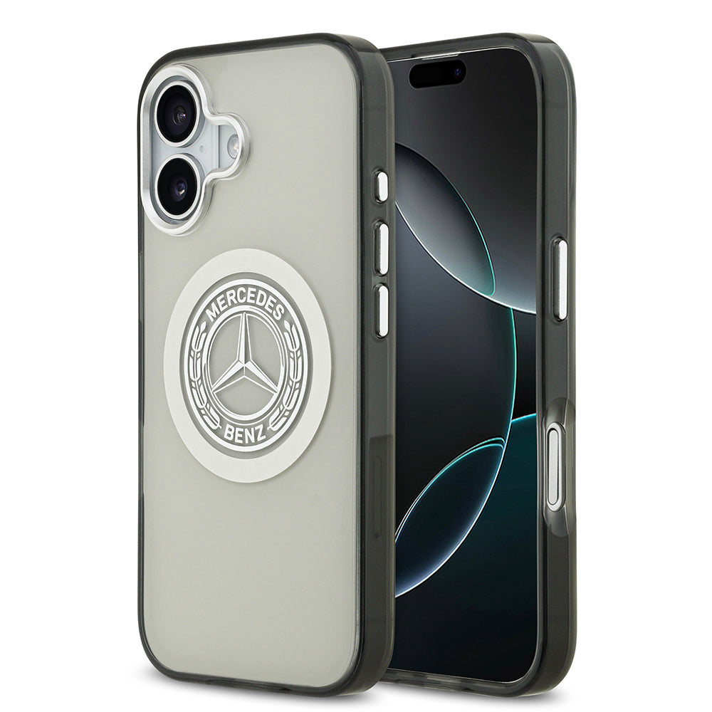Mercedes Benz iPhone 17 Orjinal Lisanslı M-safe Şarj Özellikli Çift Katmanlı PC Nostaljik Yıldız Dizayn Kılıf