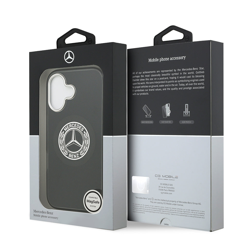 Mercedes Benz iPhone 17 Orjinal Lisanslı M-safe Şarj Özellikli Çift Katmanlı PC Nostaljik Yıldız Dizayn Kılıf