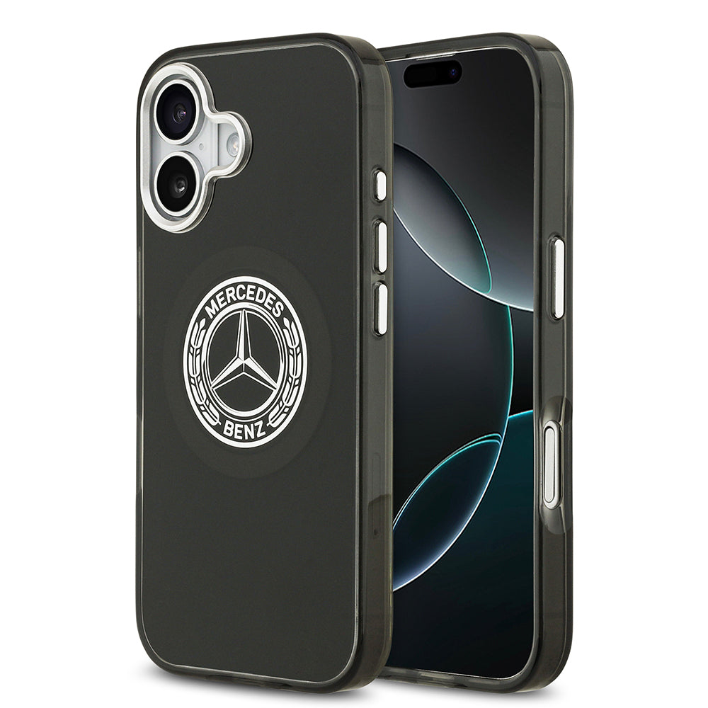 Mercedes Benz iPhone 17 Orjinal Lisanslı M-safe Şarj Özellikli Çift Katmanlı PC Nostaljik Yıldız Dizayn Kılıf