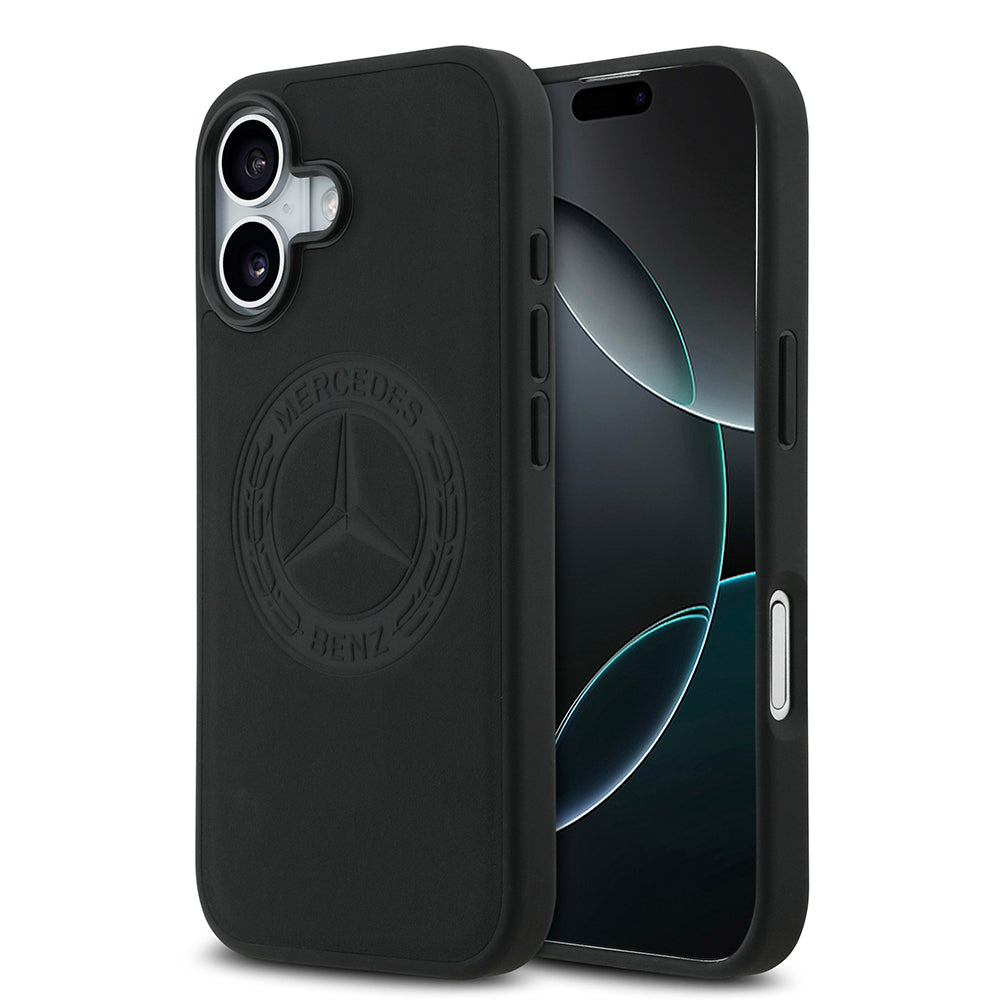Mercedes Benz iPhone 17 Orjinal Lisanslı M-safe Hakiki Deri Nostaljik Yıldız Dizayn Telefon Kılıfı