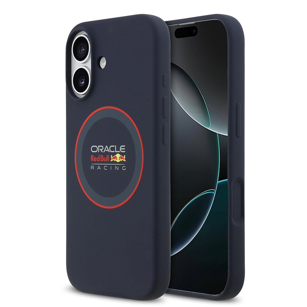 Apple iPhone 17 Redbull Orjinal Lisanslı M-safe Şarj Özellikli Kırmızı Halka ve Logo Silikon Kılıf