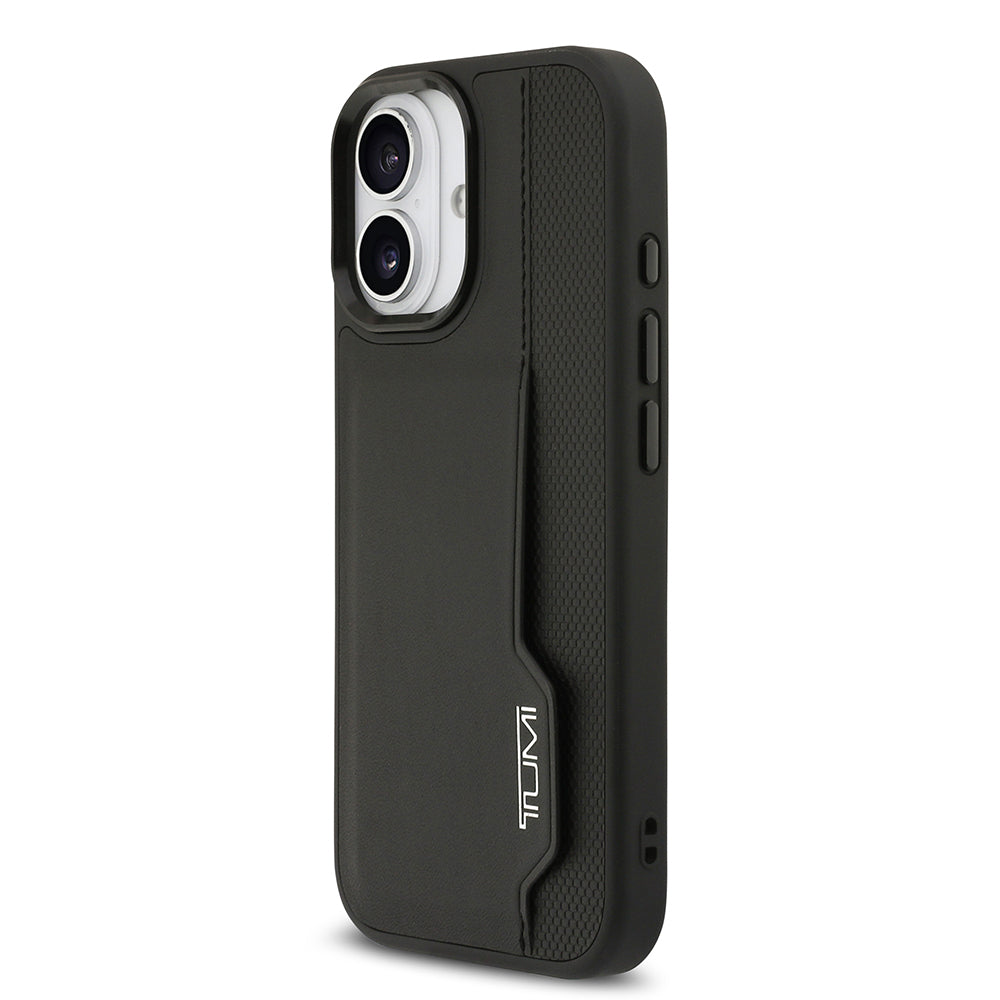 TUMI iPhone 17 Orjinal Lisanslı Deri Dikey Kartlıklı Telefon Kılıfı