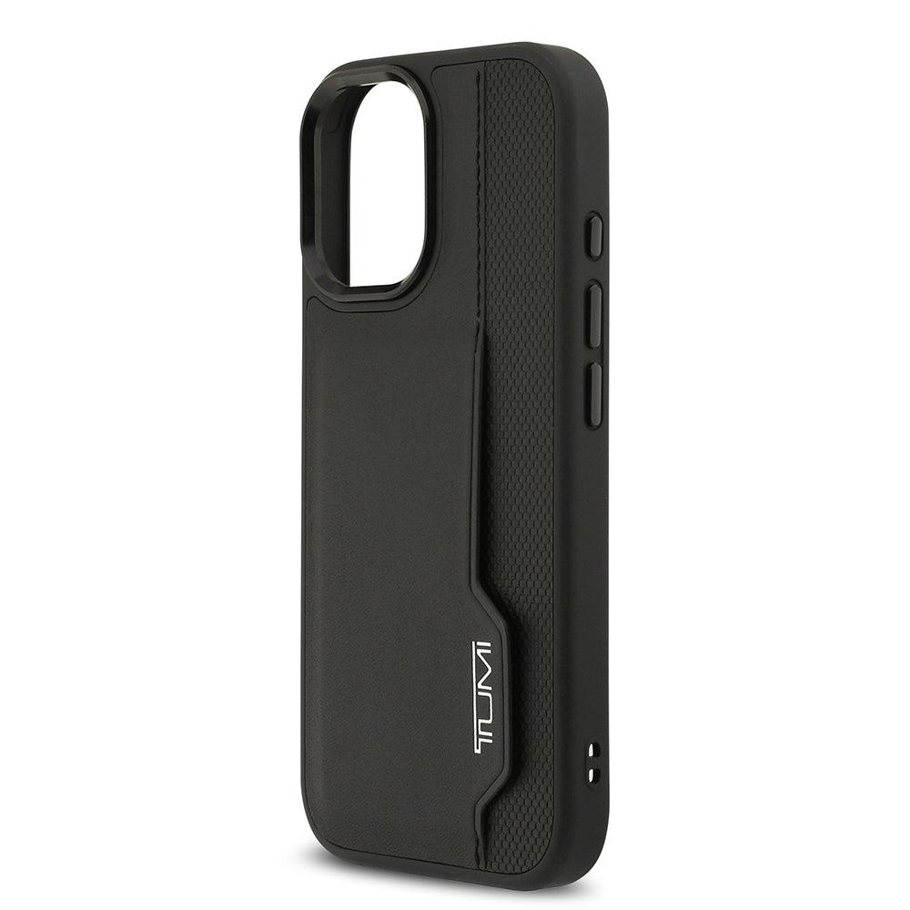 TUMI iPhone 17 Orjinal Lisanslı Deri Dikey Kartlıklı Telefon Kılıfı