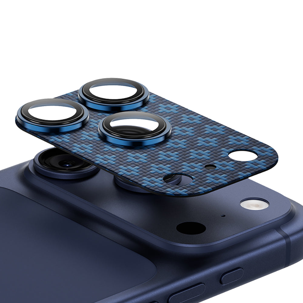 Benks ArmorWarrior ArmorGrid Serisi iPhone 17 Pro Kevlar Kamera Lens Koruyucu