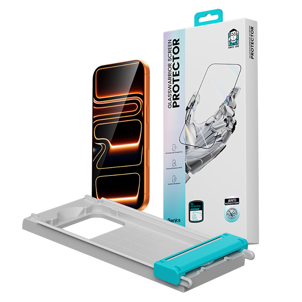 Benks Glass Warrior 2.0 AR-EZFita iPhone 17 Pro Cam Ekran Koruyucu + Kolay Uygulama Aparatı