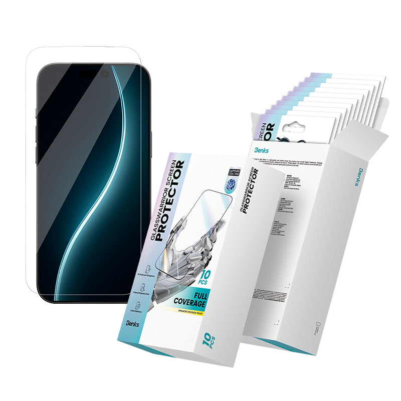 Benks Glass Warrior iPhone 17 Pro Safir Coating 0.3mm Cam Ekran Koruyucu