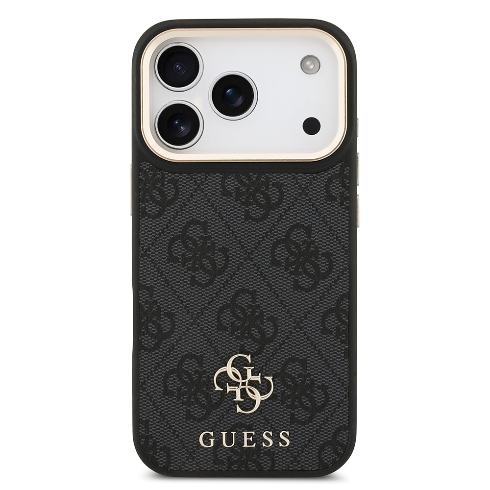 Guess iPhone 17 Pro Orjinal Lisanslı 4G ve Yazı Logolu Kılıf + Ekran Koruyucu + Lens Koruyucu 3in1 Aksesuar Seti