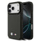 BMW iPhone 17 Pro Orjinal Lisanslı M-safe Şarj Özellikli Karbon Fiber Metal Logolu Kevlar Kılıf