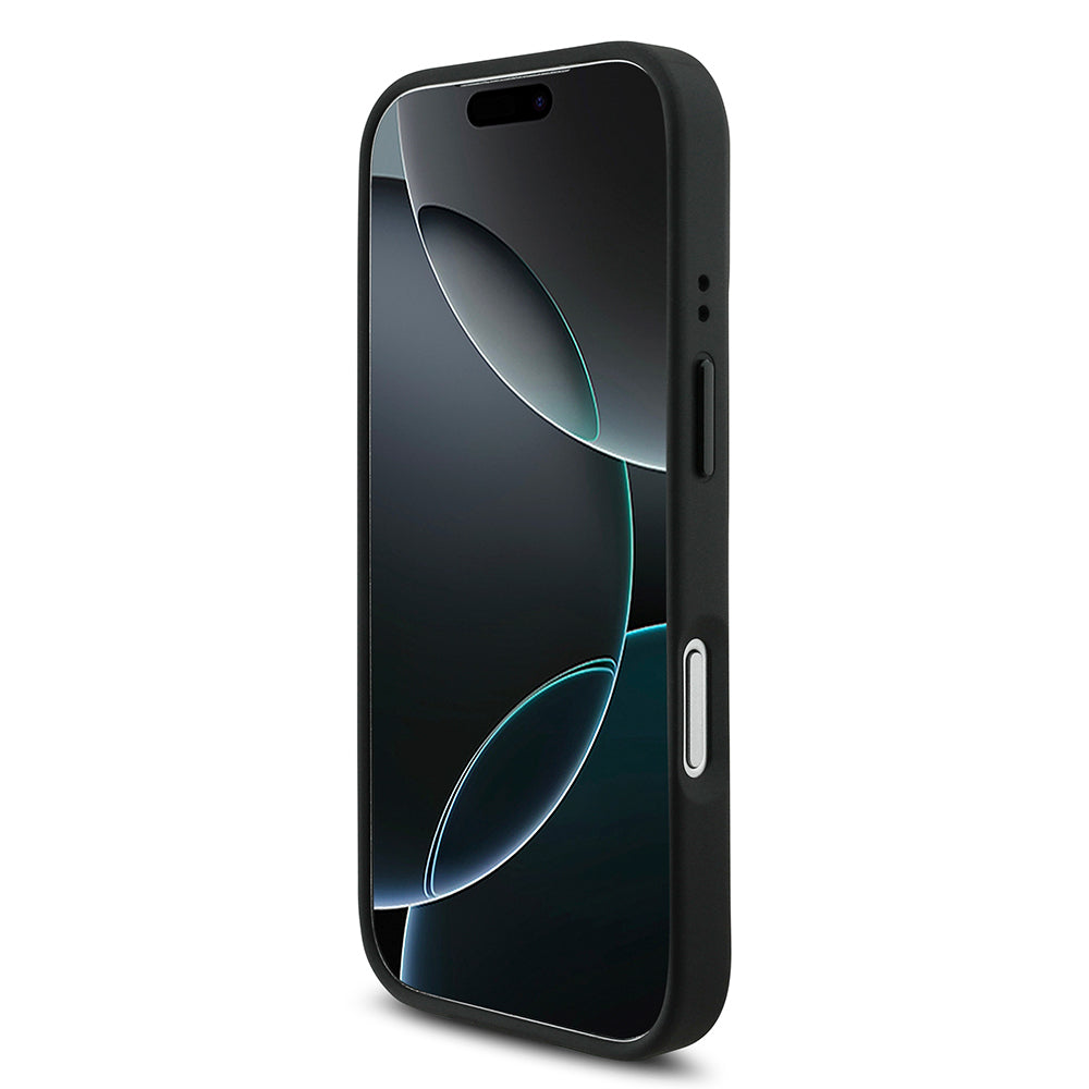 BMW iPhone 17 Pro Orjinal Lisanslı M-safe Şarj Özellikli M Logolu Üç Şeritli Delikli Deri Kılıf