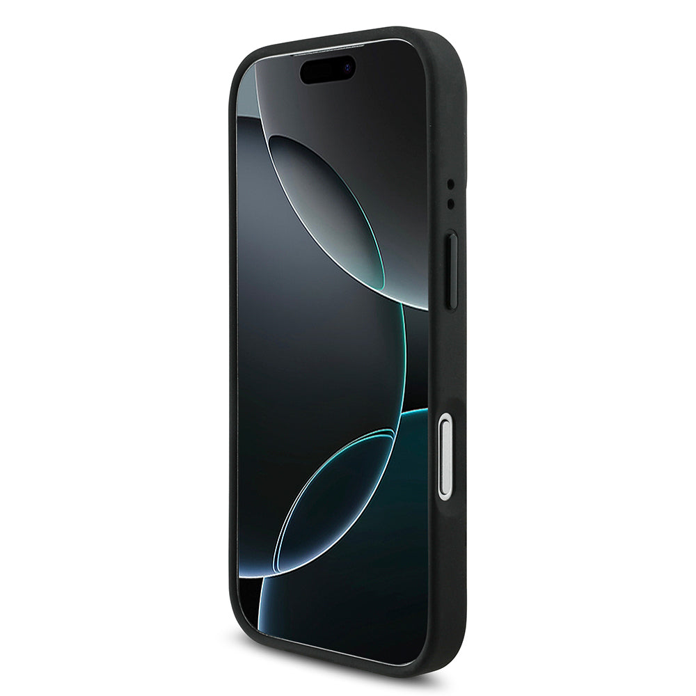BMW iPhone 17 Pro Orjinal Lisanslı M-safe Şarj Özellikli Metal BMW ve M Logolu PU Karbon Tasarımlı Kılıf