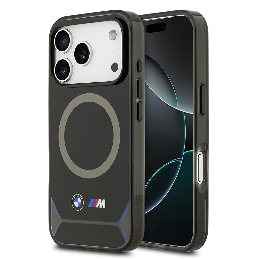 BMW iPhone 17 Pro Orjinal Lisanslı M-safe Şarj Özellikli Metal Buton Tasarımlı IML Baskılı M Dizayn Kılıf