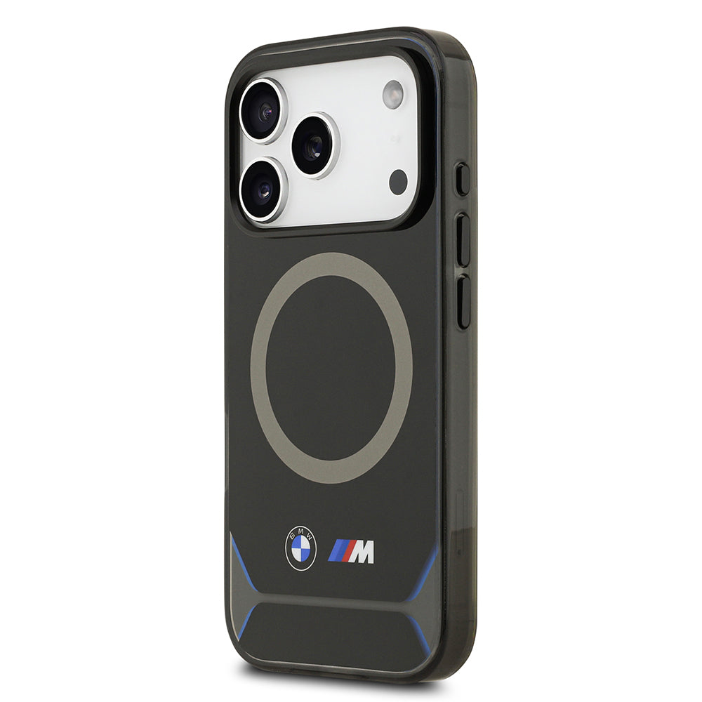 BMW iPhone 17 Pro Orjinal Lisanslı M-safe Şarj Özellikli Metal Buton Tasarımlı IML Baskılı M Dizayn Kılıf