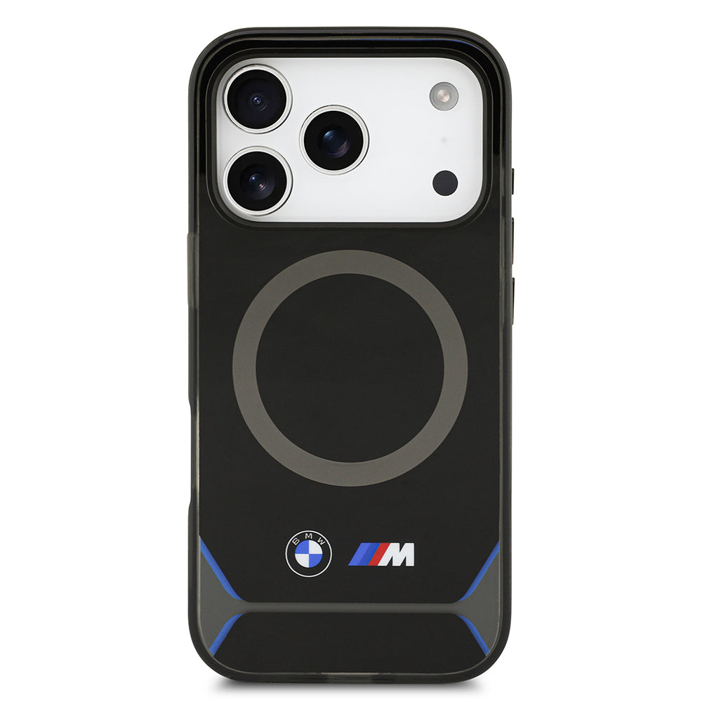 BMW iPhone 17 Pro Orjinal Lisanslı M-safe Şarj Özellikli Metal Buton Tasarımlı IML Baskılı M Dizayn Kılıf