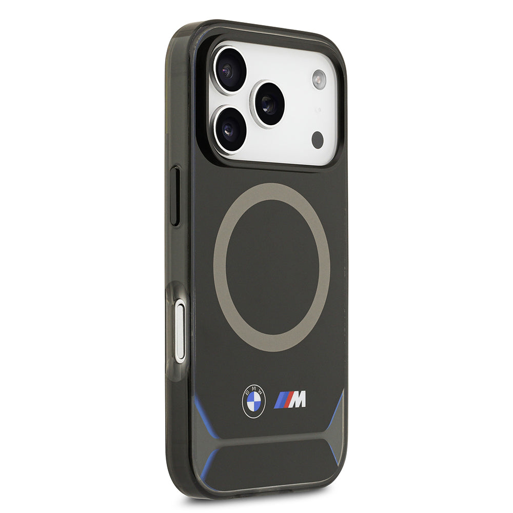 BMW iPhone 17 Pro Orjinal Lisanslı M-safe Şarj Özellikli Metal Buton Tasarımlı IML Baskılı M Dizayn Kılıf