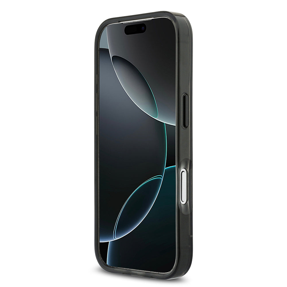 BMW iPhone 17 Pro Orjinal Lisanslı M-safe Şarj Özellikli Metal Buton Tasarımlı Tranparan M Dizayn Kılıf