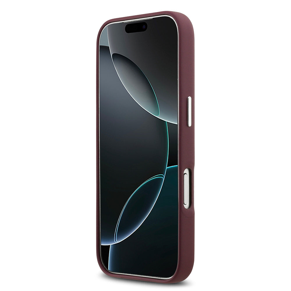 BMW iPhone 17 Pro Orjinal Lisanslı M-safe Şarj Özellikli Metal Logolu Tam Kaplama Deri Kılıf