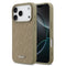 DKNY iPhone 17 Pro Orjinal Lisanslı M-safe Şarj Özellikli 3D Yazılı Grid Pattern Telefon Kılıfı