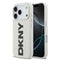 DKNY iPhone 17 Pro Orjinal Lisanslı M-safe Şarj Özellikli PU Büyük Dikey Logolu Telefon Kılıfı
