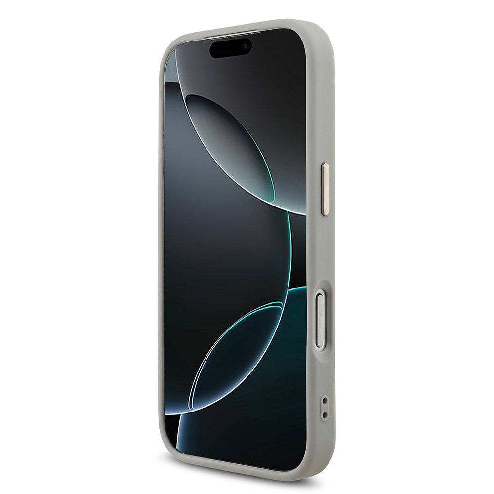 Guess iPhone 17 Pro Orjinal Lisanslı 4G Büyük Metal Kamera Çerçeveli ve Logolu Glitter Kılıf