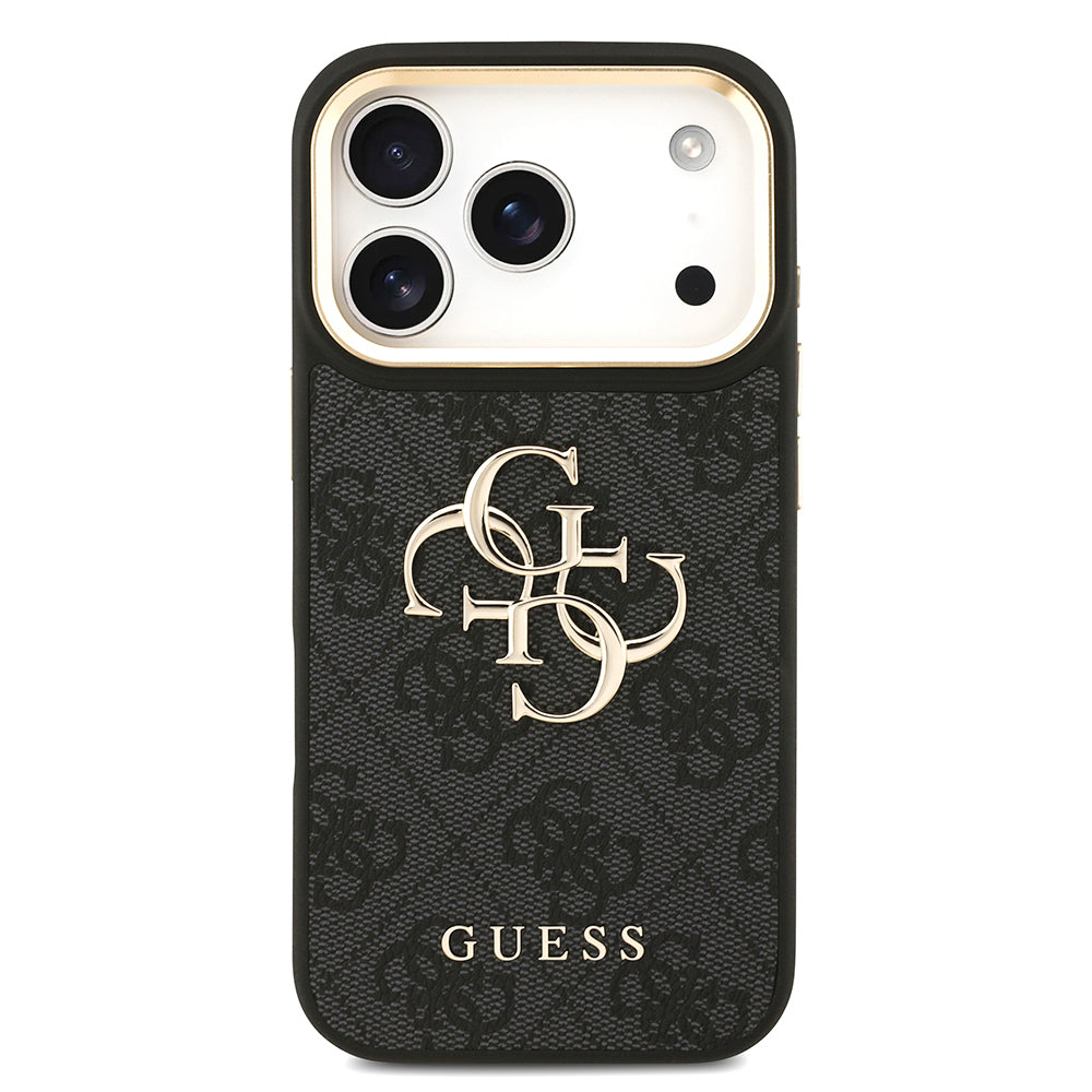 Guess iPhone 17 Pro Orjinal Lisanslı 4G Büyük Metal Logolu Kalın Askılı Kılıf