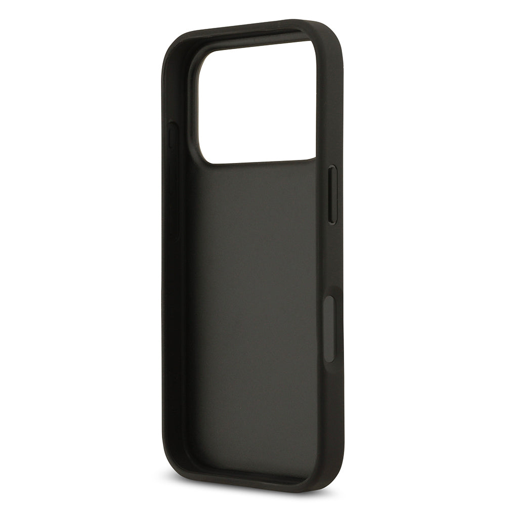 Guess iPhone 17 Pro Orjinal Lisanslı Gül Baskılı Büyük Metal Logo Dizaynlı Kılıf