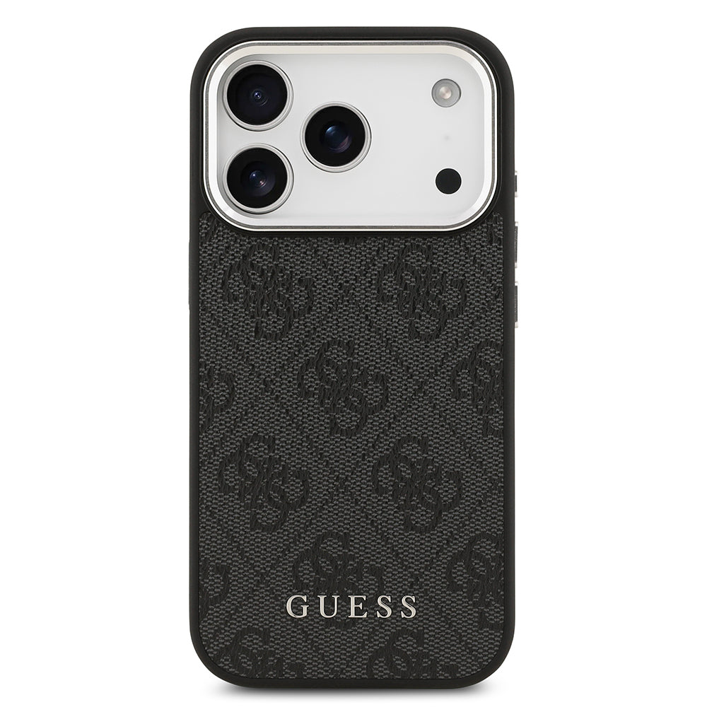 Guess iPhone 17 Pro Orjinal Lisanslı M-safe Şarj Özellikli 4G Klasik Yazı Logolu Kılıf
