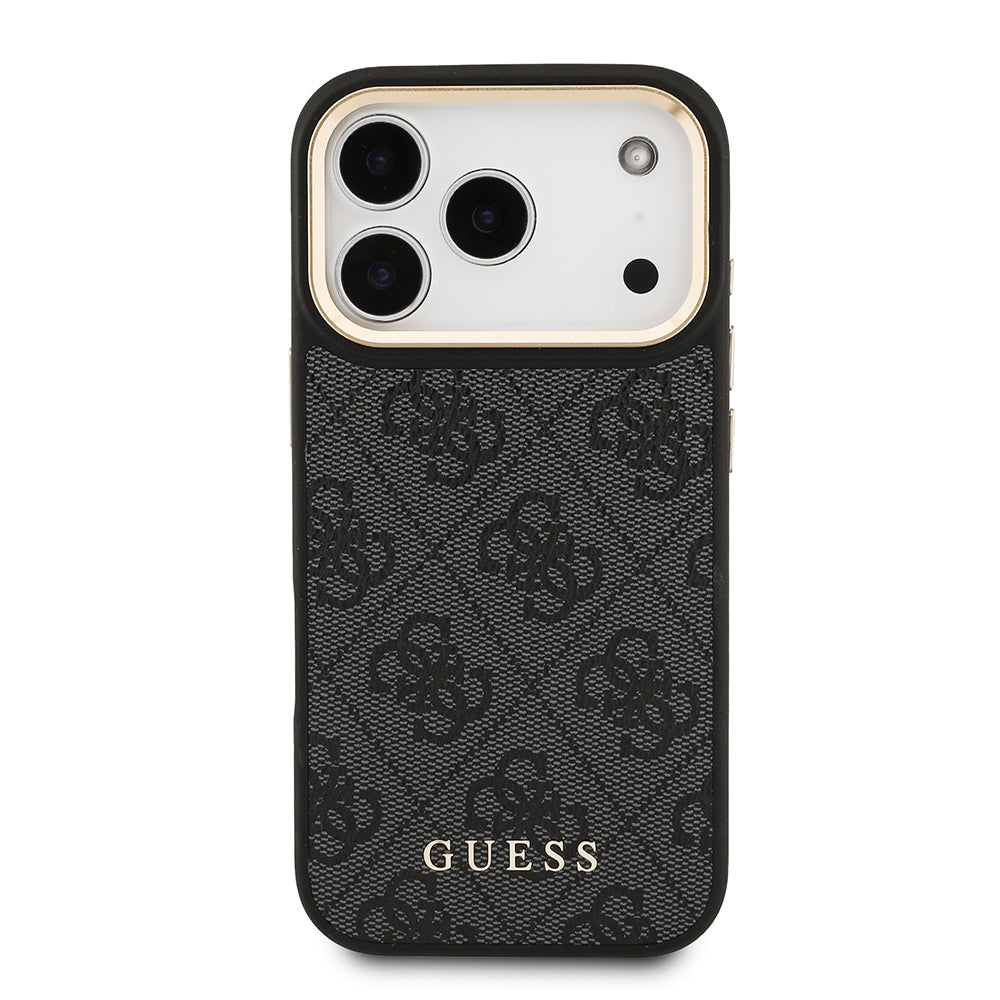 Guess iPhone 17 Pro Orjinal Lisanslı M-safe Şarj Özellikli Askılı ve 4G Logo Kartlıklı Kılıf