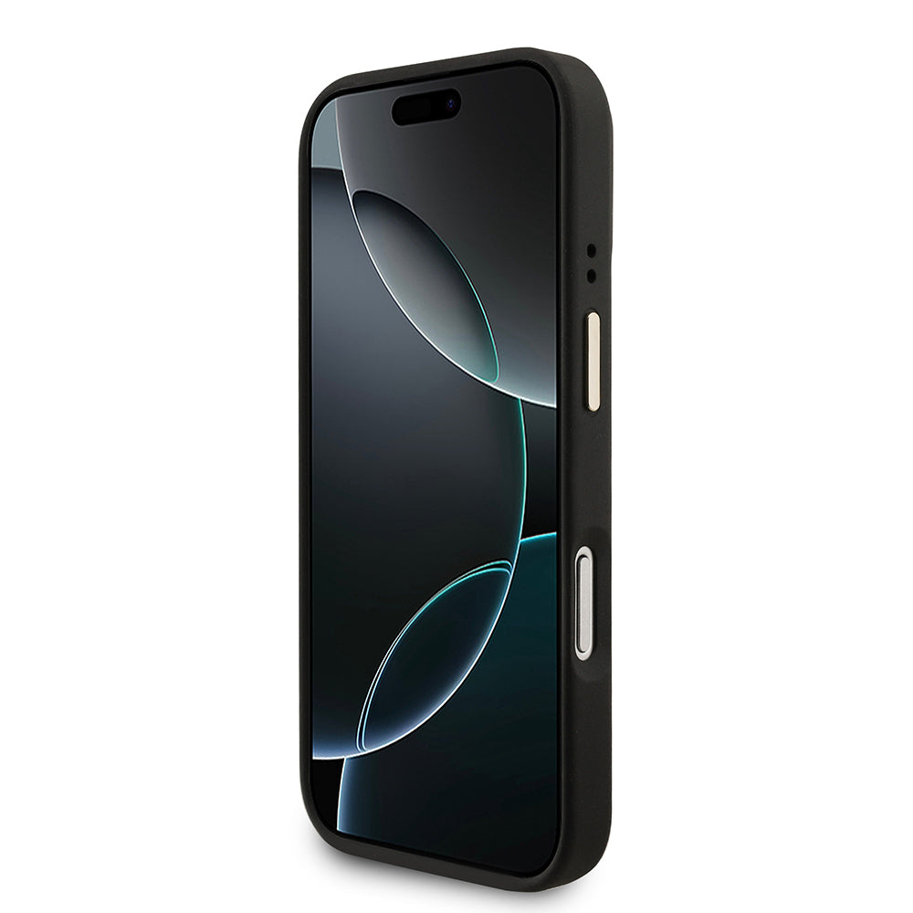 Guess iPhone 17 Pro Orjinal Lisanslı M-safe Şarj Özellikli Askılı ve 4G Logo Kartlıklı Kılıf