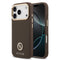 Guess iPhone 17 Pro Orjinal Lisanslı M-safe Şarj Özellikli Grained Yazı ve Taşlı 4G Logolu Kılıf