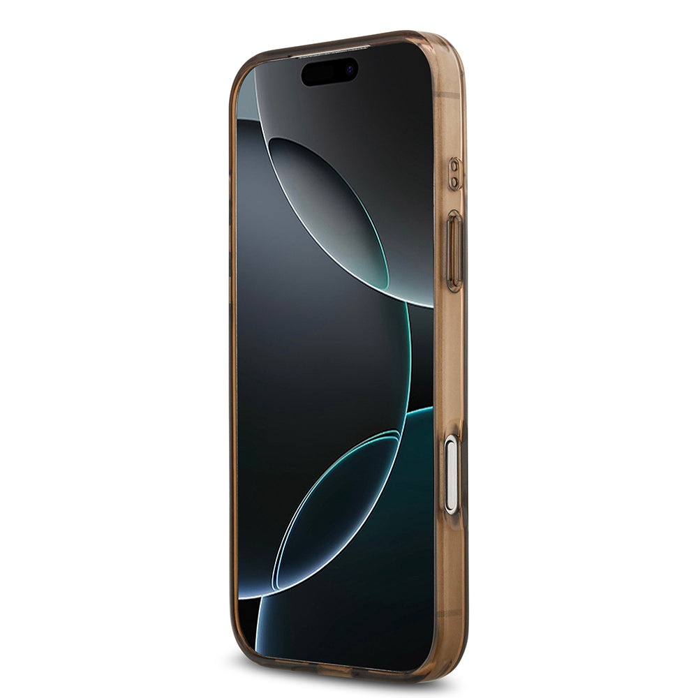 Guess iPhone 17 Pro Orjinal Lisanslı M-safe Şarj Özellikli IML Baskılı Klasik Logolu 4G Desenli Kılıf