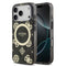 Guess iPhone 17 Pro Orjinal Lisanslı M-safe Şarj Özellikli IML Peony ve 4G Desenli Klasik Logolu Kılıf