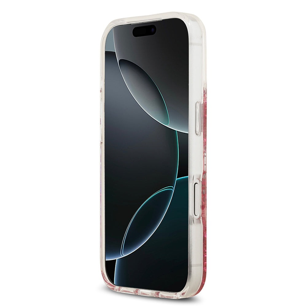 Guess iPhone 17 Pro Orjinal Lisanslı M-safe Şarj Özellikli Transparan Resin Bottom Kılıf