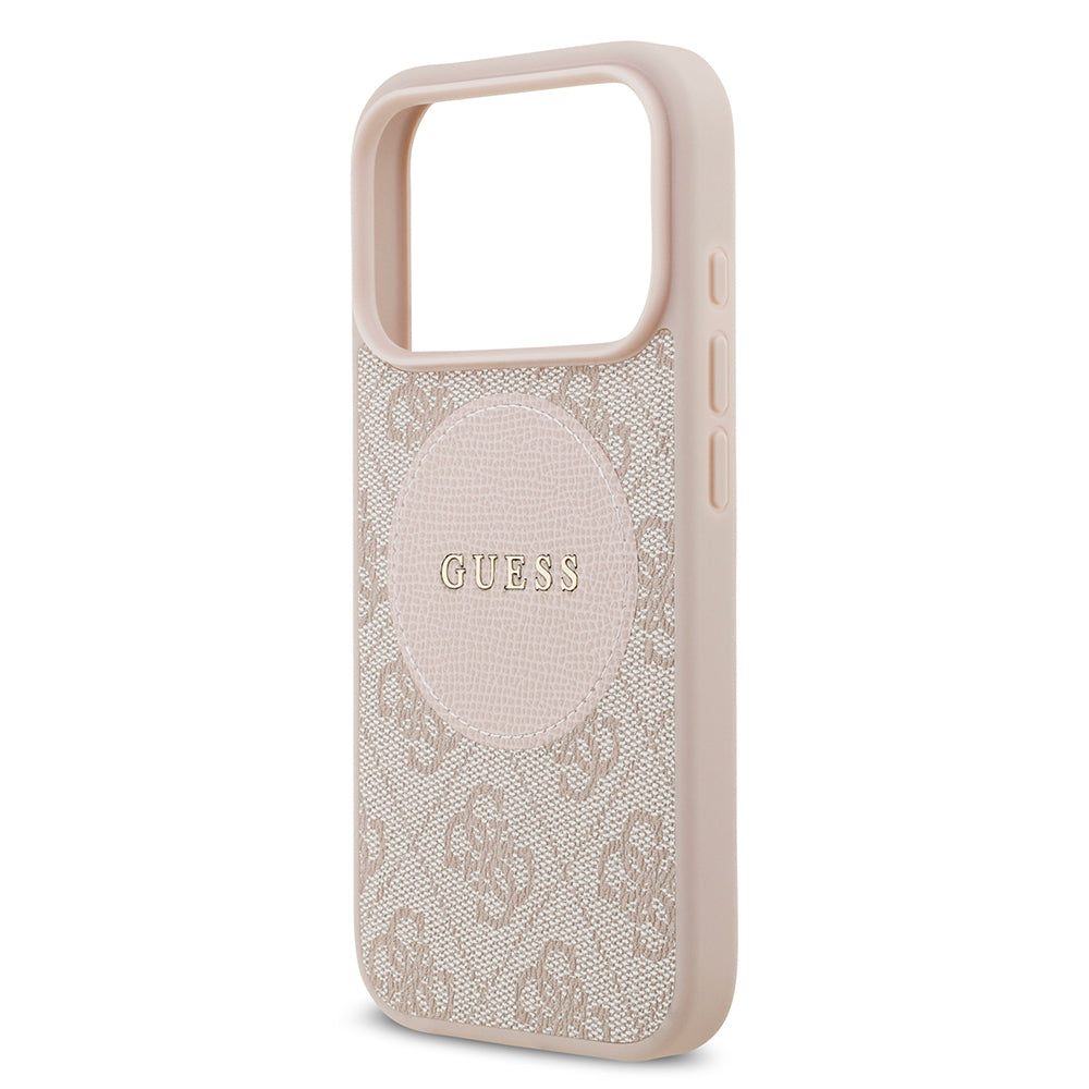 Guess iPhone 17 Pro Orjinal Lisanslı M-safe Şarj Özellikli Yazı Logolu Circle Classic Kılıf