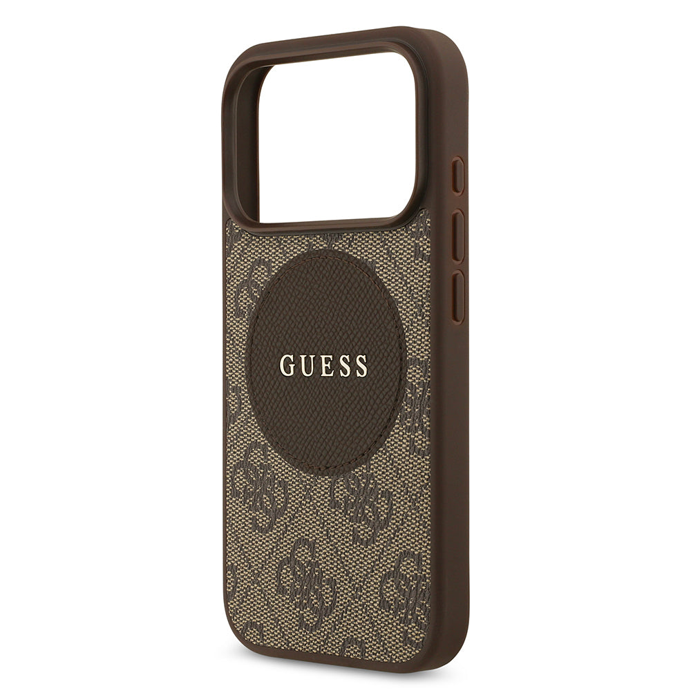 Guess iPhone 17 Pro Orjinal Lisanslı M-safe Şarj Özellikli Yazı Logolu Circle Classic Kılıf