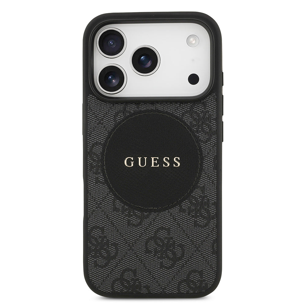 Guess iPhone 17 Pro Orjinal Lisanslı M-safe Şarj Özellikli Yazı Logolu Circle Classic Kılıf