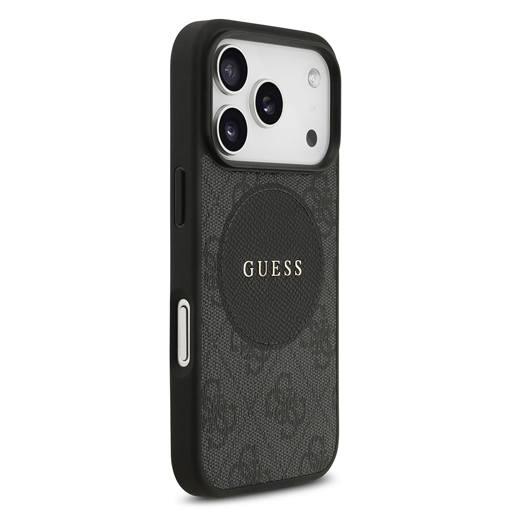 Guess iPhone 17 Pro Orjinal Lisanslı M-safe Şarj Özellikli Yazı Logolu Circle Classic Kılıf