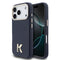 Karl Lagerfeld iPhone 17 Pro Orjinal Lisanslı M-safe Şarj Özellikli Gold Kamera Çerçeveli KHEAD Metal Logolu PU Deri Kılıf