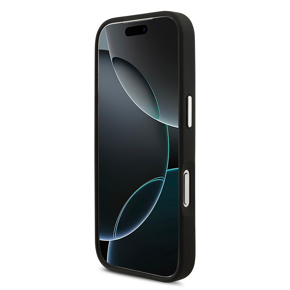 Karl Lagerfeld iPhone 17 Pro Orjinal Lisanslı Metal Logolu K&C Heads Pin Kılıf