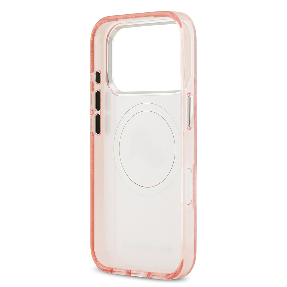 Karl Lagerfeld iPhone 17 Pro Orjinal Lisanslı Parlayan Simli Karl & Choupette Heads Kılıf