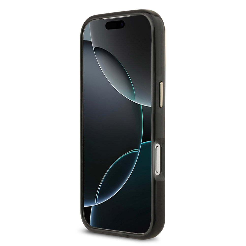 Lacoste iPhone 17 Pro Orjinal Lisanslı M-safe Şarj Özellikli Gold Timsah Logolu Buzlu Kılıf