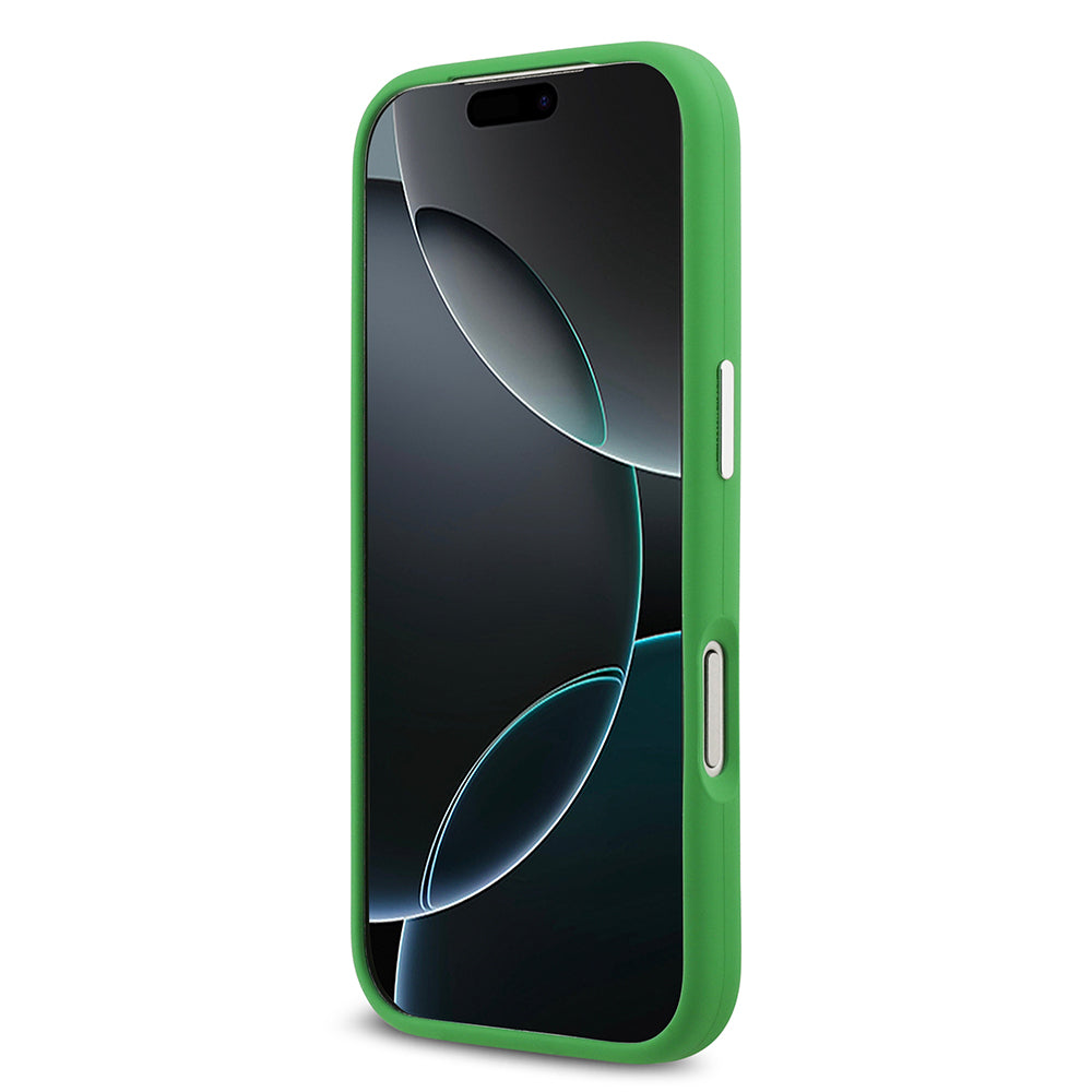 Lacoste iPhone 17 Pro Orjinal Lisanslı M-safe Şarj Özellikli İkonik Logolu Metal Kamera Çerçeveli Silikon Kılıf