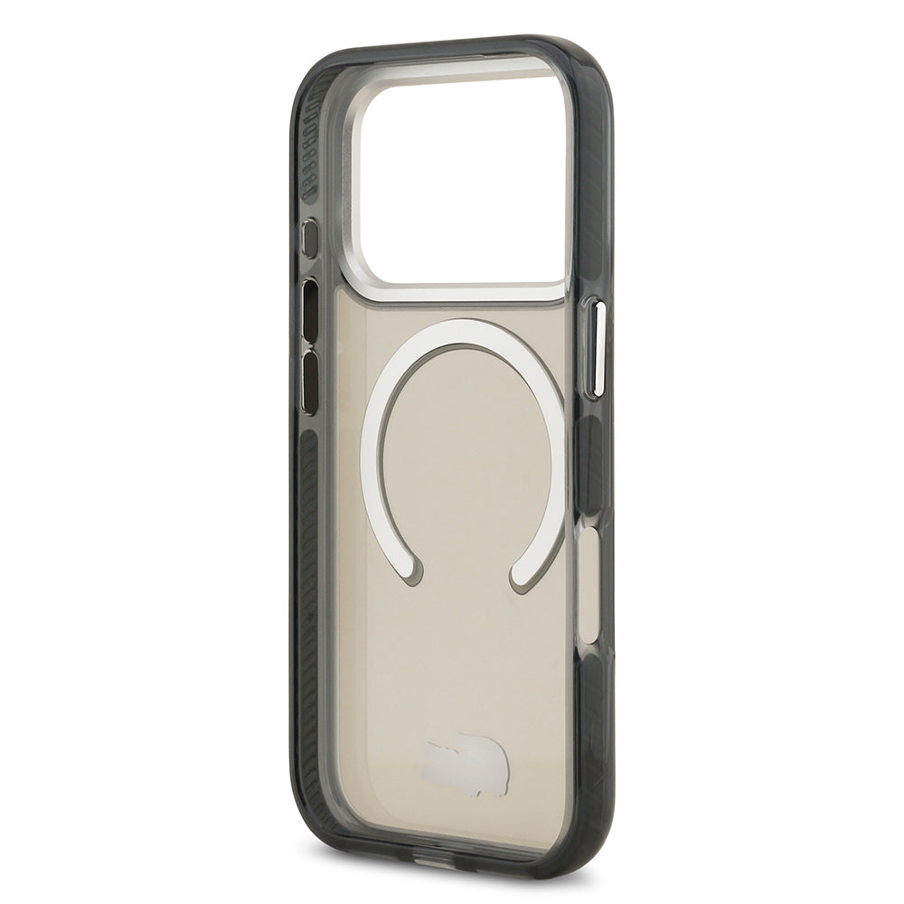 Lacoste iPhone 17 Pro Orjinal Lisanslı M-safe Şarj Özellikli İkonik Timsah Logolu Buzlu Kılıf