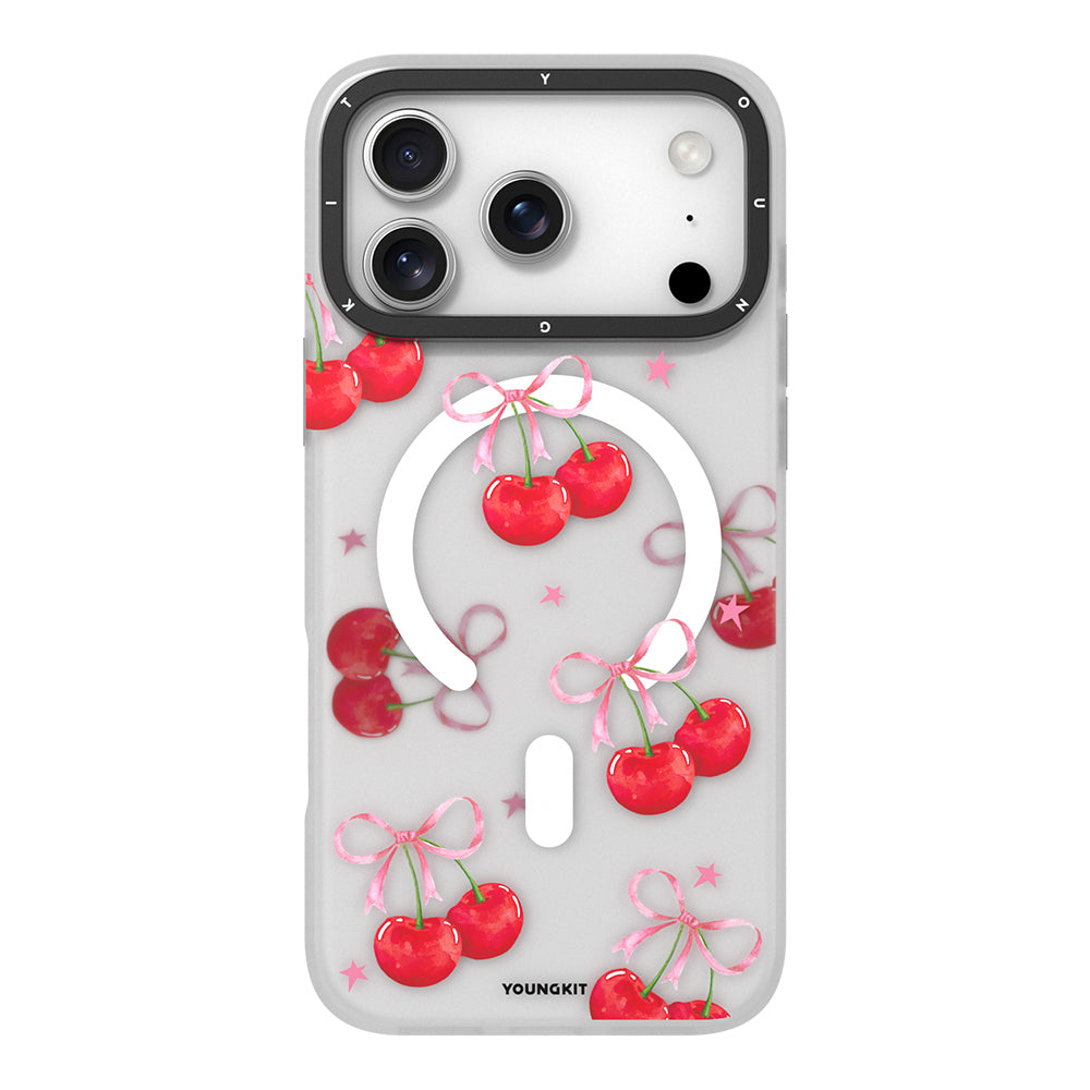 Youngkit Sweathart Serisi iPhone 17 Pro M-Safe Şarj Özellikli Airbagli Çift Katmanlı Telefon Kılıfı